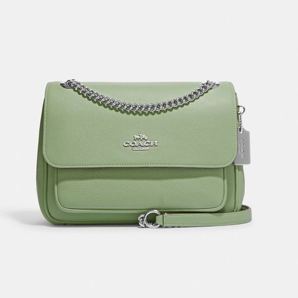 NWT - COACH Klare Crossbody 25 - CC353 Silver/Pale Pistachio - Picture 4 of 16